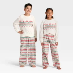 Kids' "Let It Snow" Fair Isle Microfleece Holiday Matching Family Pajama Pants - Wondershop™ Cream 9 Kids' "Let It Snow" Fair Isle Microfleece Holiday Matching Family Pajama Pants - Wondershop™ Cream -Christmas Supply Store GUEST f7d95059 5f07 40cf 82da 71d55621510c