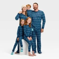 Kids' Hanukkah Ribbed Long Sleeve Shirt And Pants Holiday Matching Family Pajama Set - Wondershop™ Blue 10 Kids' Hanukkah Ribbed Long Sleeve Shirt And Pants Holiday Matching Family Pajama Set - Wondershop™ Blue -Christmas Supply Store GUEST f7e67a46 fc58 4c62 9919 e82cb070c11c 3