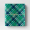 40" 125 Sq Ft Christmas Roll Wrap Green/Blue Plaid - Wondershop™ -Christmas Supply Store GUEST f8a59b85 e6df 4a99 82eb 52de3ecce612