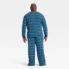 Men's Hanukkah Ribbed Long Sleeve Shirt And Pants Holiday Matching Family Pajama Set - Wondershop™ Blue -Christmas Supply Store GUEST f9654cab e503 4016 9da3 2704e4afec74
